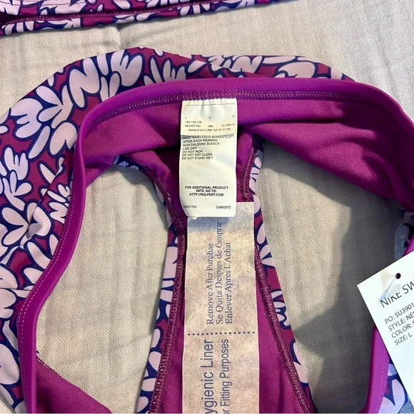 Nike Girls Bubble Letter Print Bikini NWT size Large - Picture 7 of 8